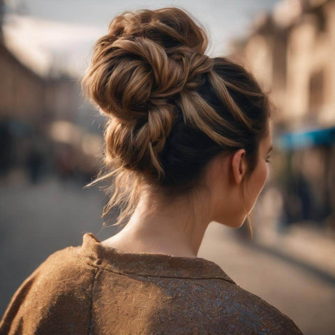 Chic Messy Updo With Side Flicks that every bride with round face can try!  | Bridal hair buns, Engagement hairstyles, Messy bun hairstyles